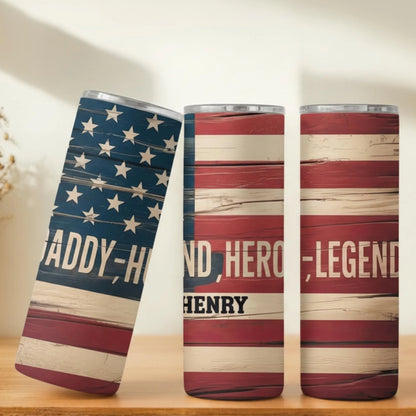 Personalized 20oz skinny tumbler – Personalized | personalization example | custom name available, dishwasher safe, doub