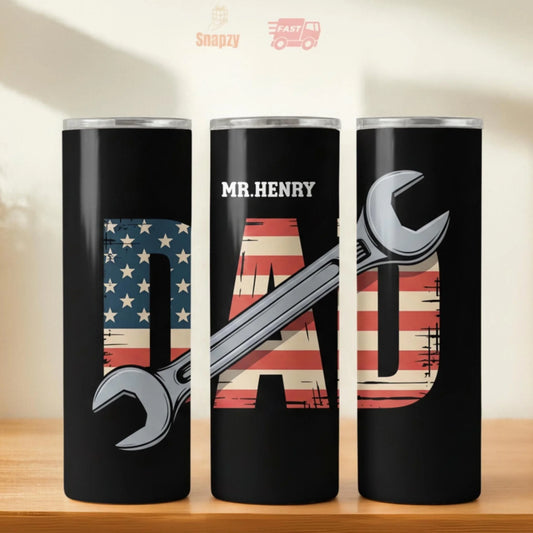 Personalized 20oz skinny tumbler – Personalized | hero view | custom name available, dishwasher safe, double-wall stainl