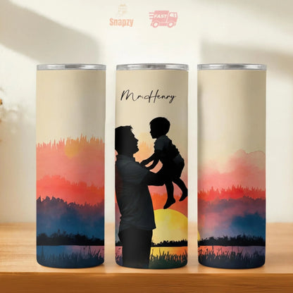 Personalized 20oz skinny tumbler – Personalized | hero view | custom name available, dishwasher safe, double-wall stainl