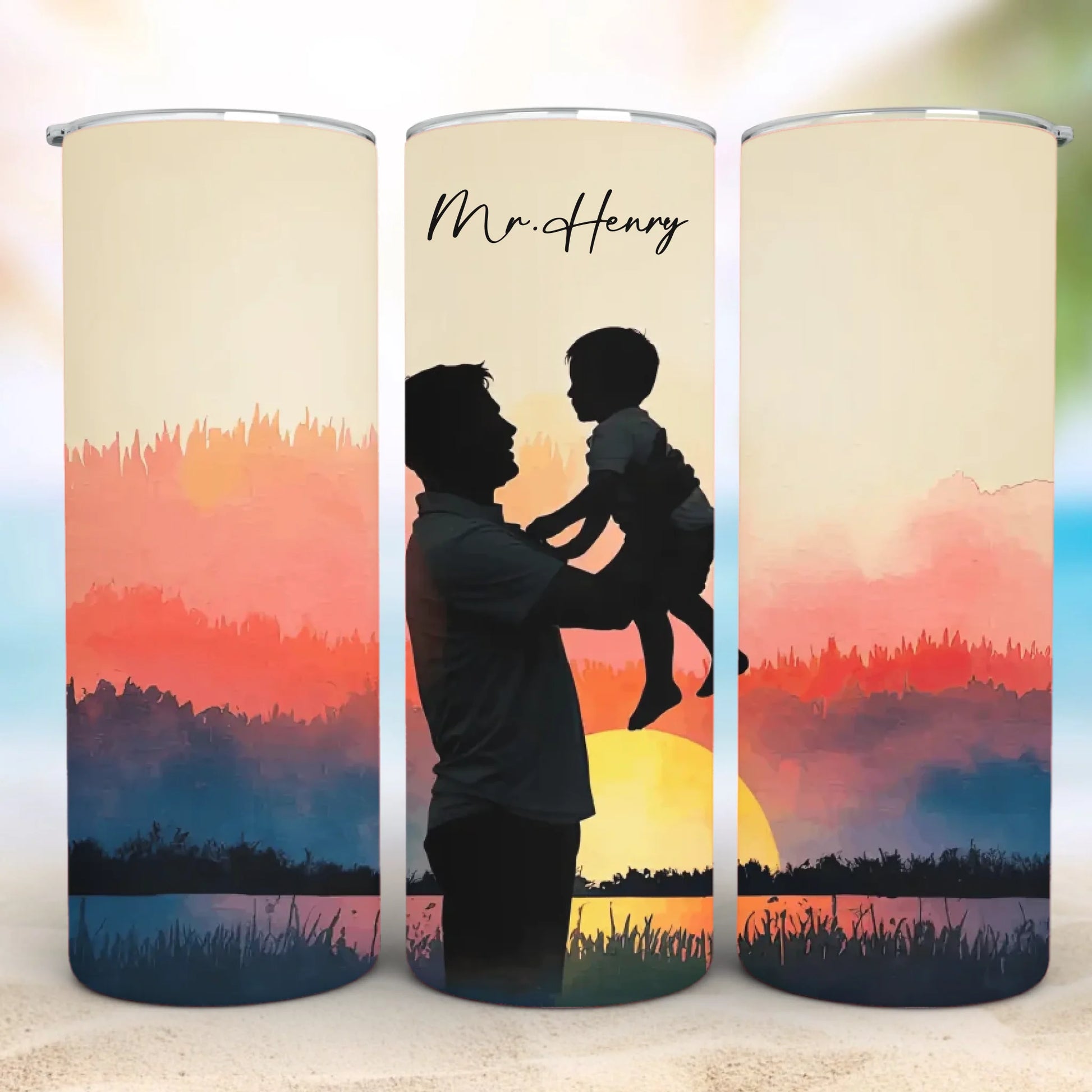 Personalized 20oz skinny tumbler – Personalized | detail view | custom name available, dishwasher safe, double-wall stai