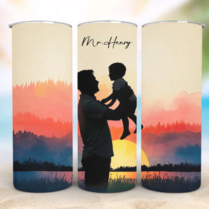 Personalized 20oz skinny tumbler – Personalized | detail view | custom name available, dishwasher safe, double-wall stai