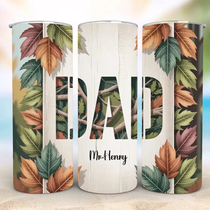 Personalized 20oz skinny tumbler – Personalized | detail view | custom name available, dishwasher safe, double-wall stai