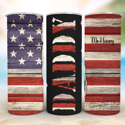 Personalized 20oz skinny tumbler – Personalized | detail view | custom name available, dishwasher safe, double-wall stai