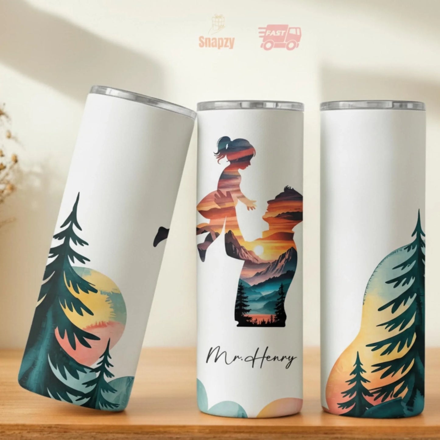 Personalized 20oz skinny tumbler – Personalized | personalization example | custom name available, dishwasher safe, doub