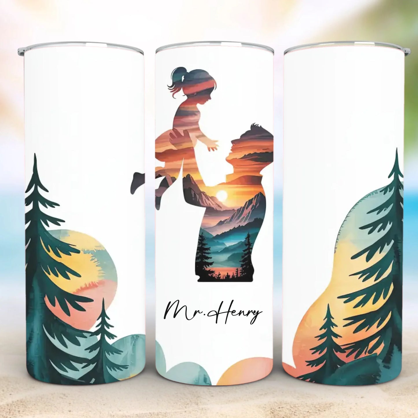 Personalized 20oz skinny tumbler – Personalized | detail view | custom name available, dishwasher safe, double-wall stai