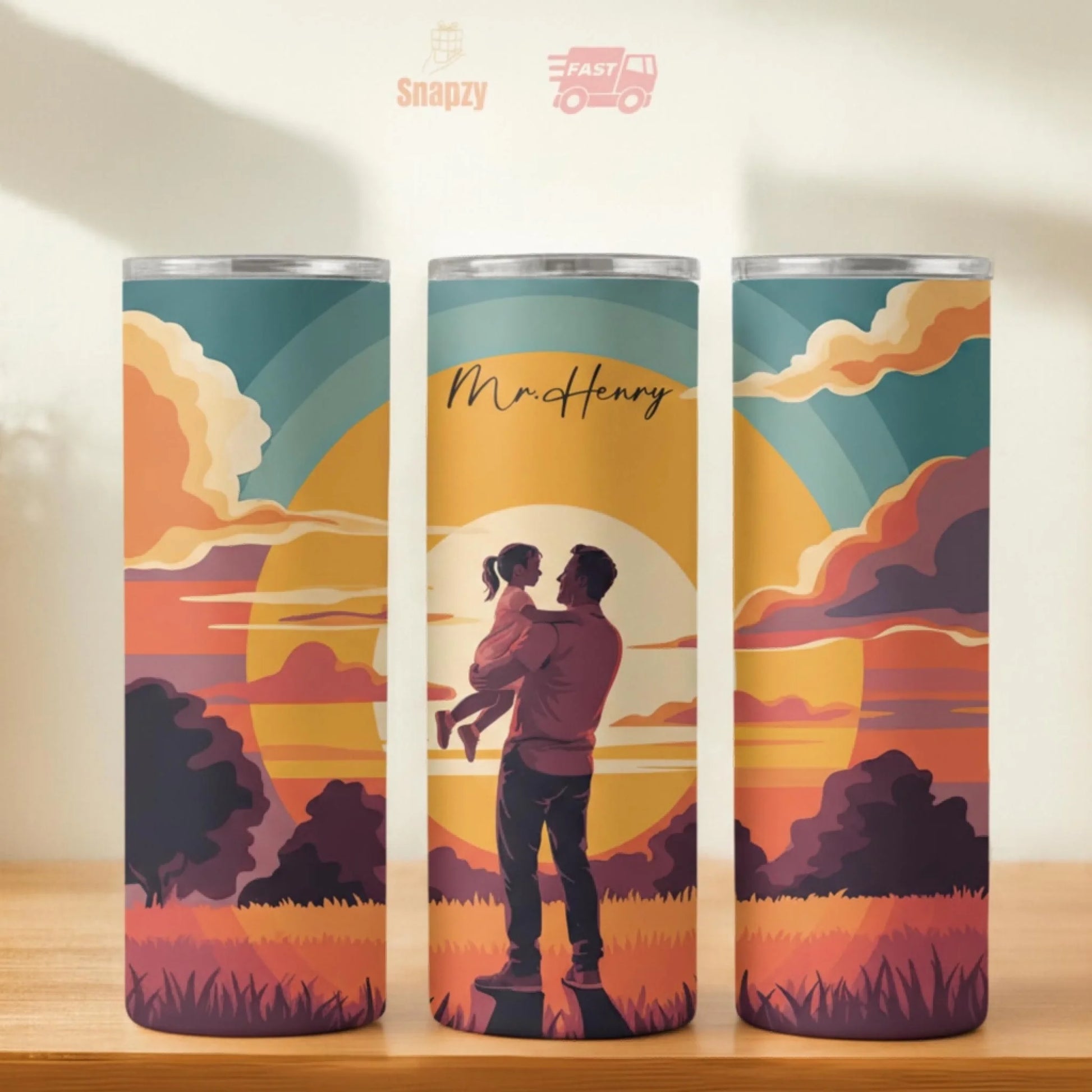 Personalized 20oz skinny tumbler – Personalized | hero view | custom name available, dishwasher safe, double-wall stainl