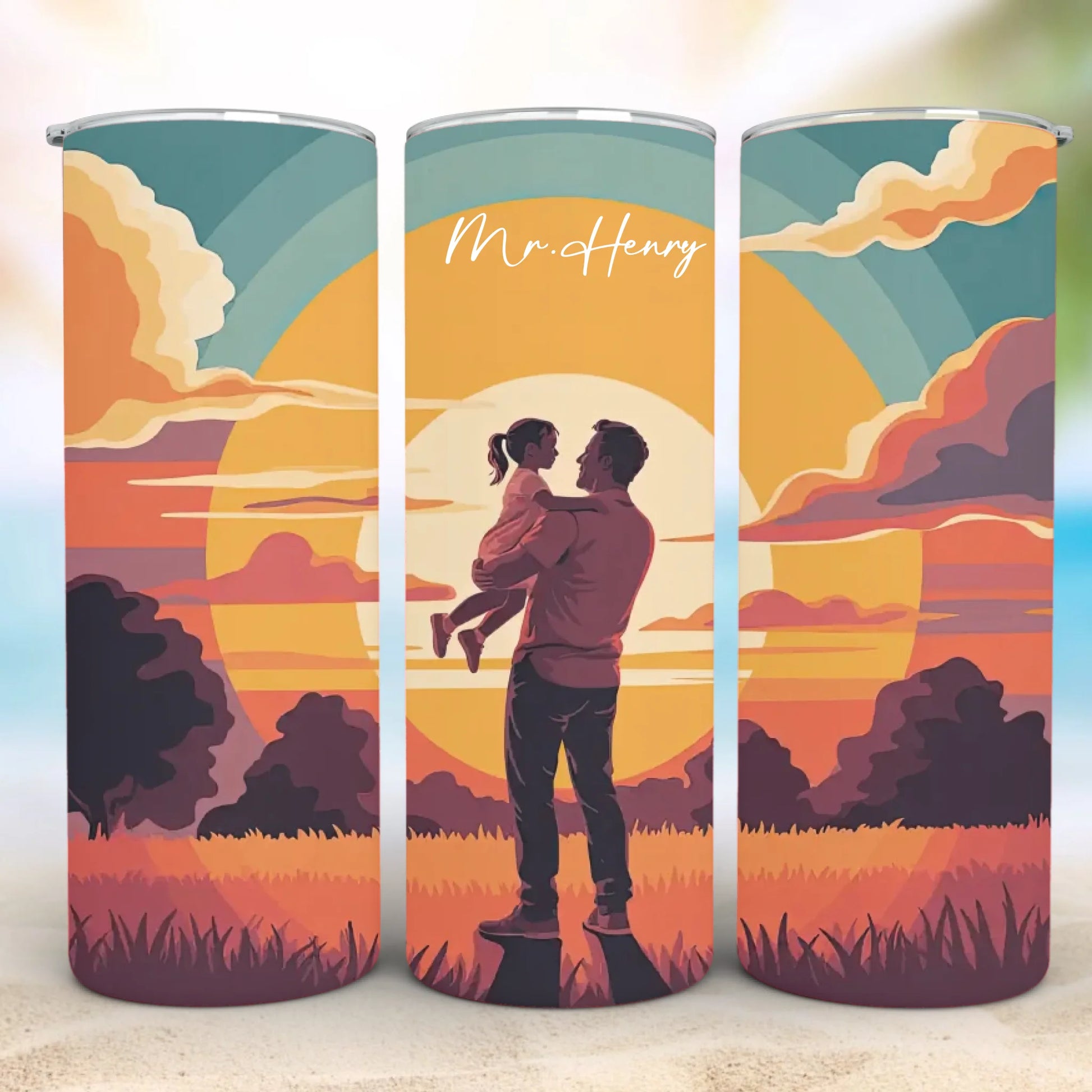 Personalized 20oz skinny tumbler – Personalized | detail view | custom name available, dishwasher safe, double-wall stai