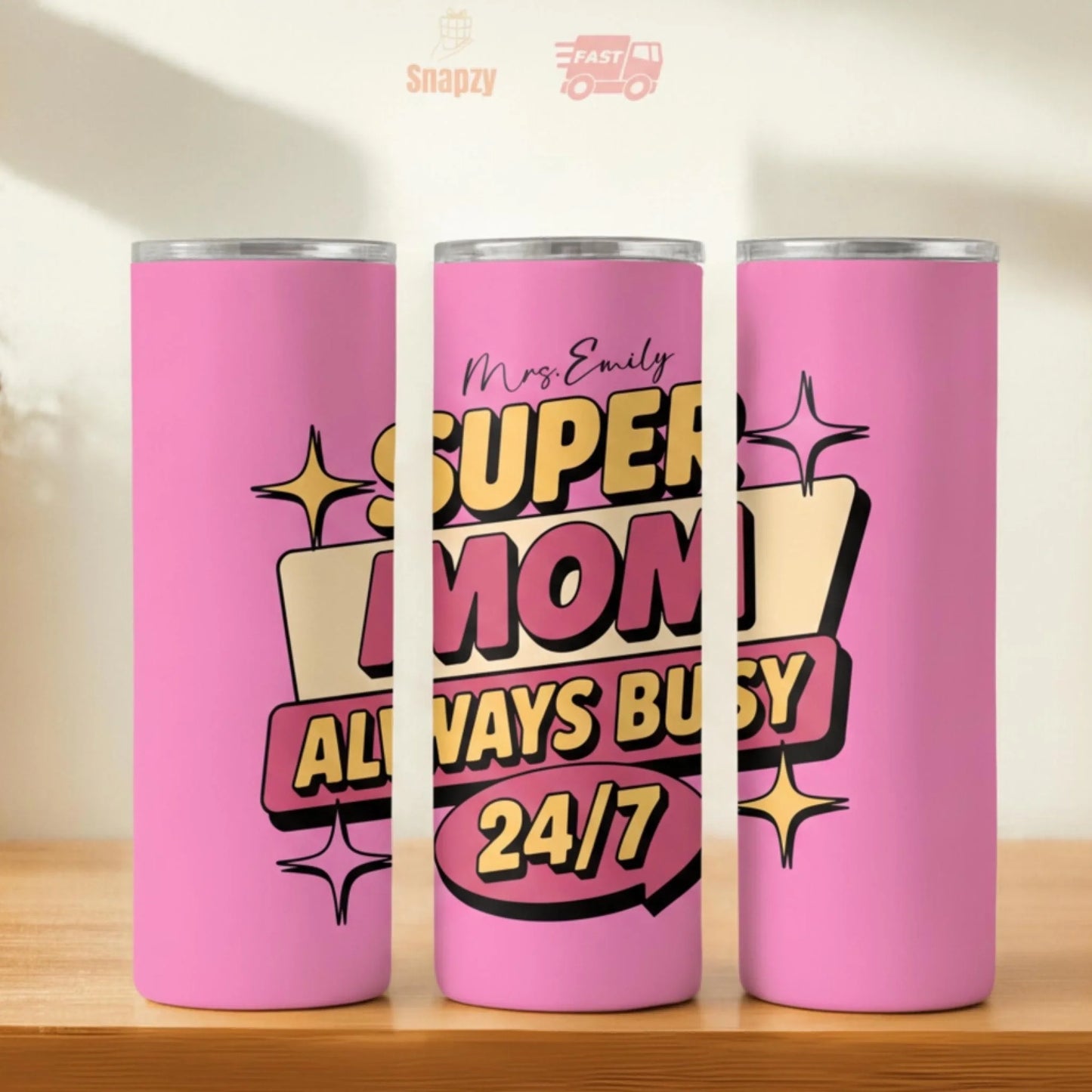 Personalized 20oz skinny tumbler – Personalized | hero view | custom name available, dishwasher safe, double-wall stainl