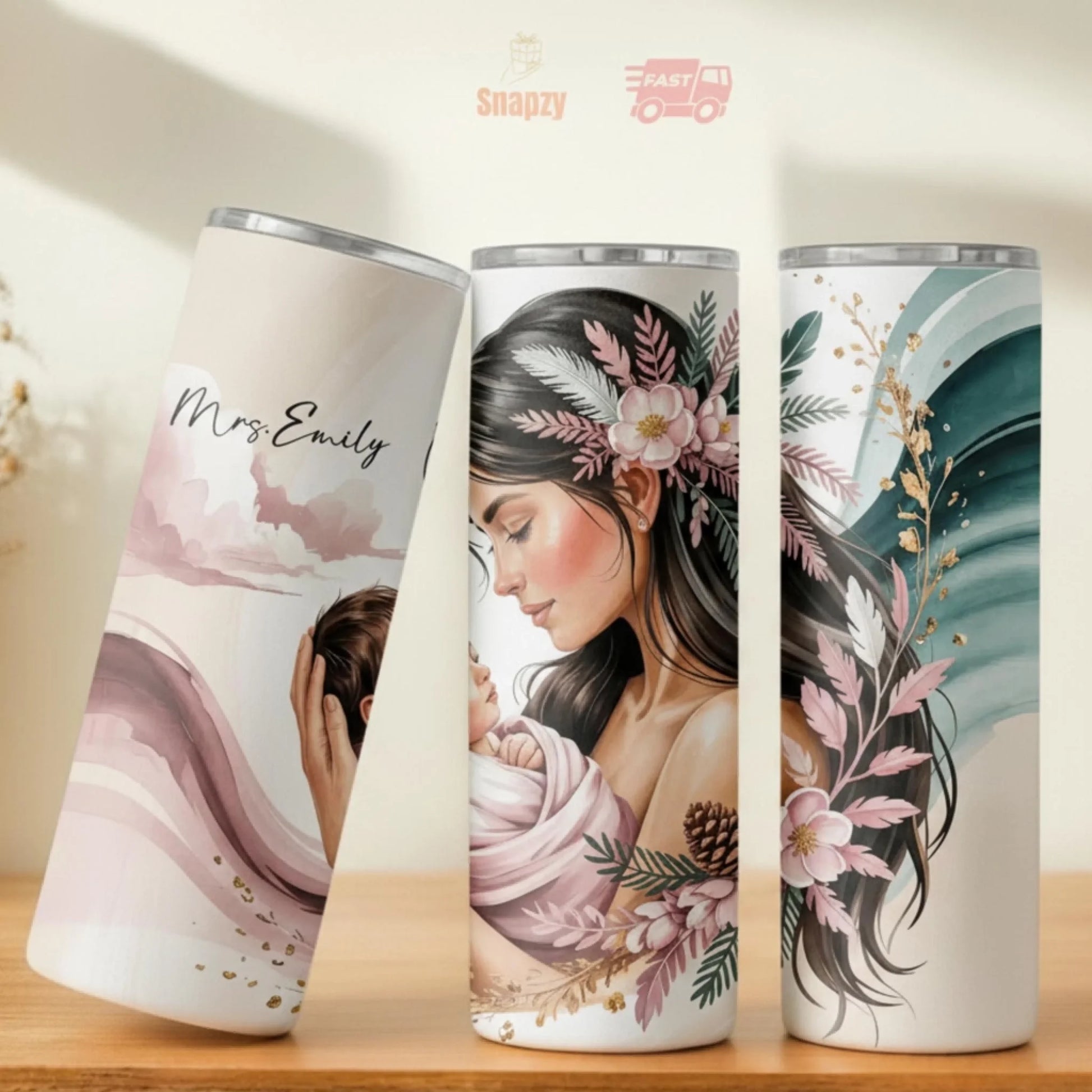 Personalized 20oz skinny tumbler – Personalized | personalization example | custom name available, dishwasher safe, doub