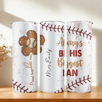 Personalized 20oz skinny tumbler – Personalized | hero view | custom name available, dishwasher safe, double-wall stainl