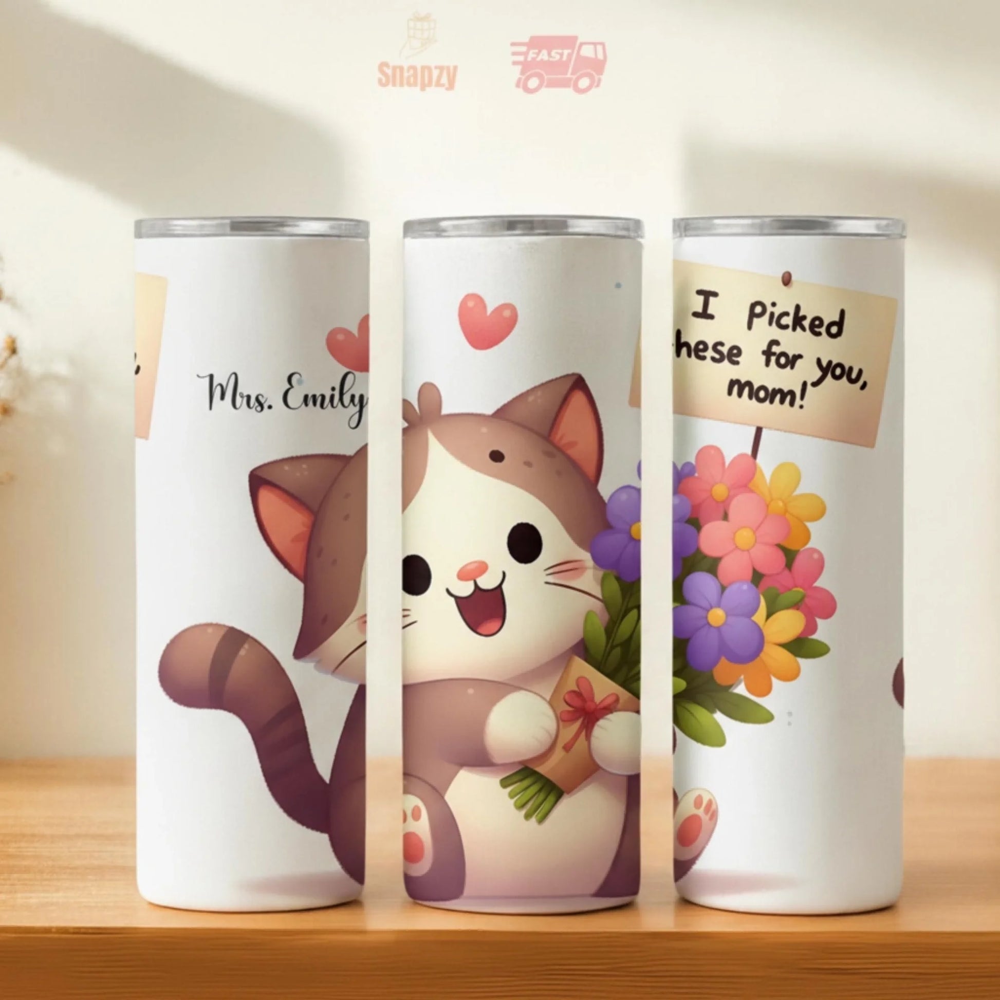 Personalized 20oz skinny tumbler – Personalized | hero view | custom name available, dishwasher safe, double-wall stainl