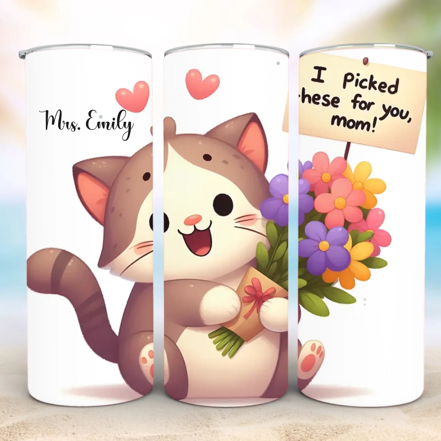 Personalized 20oz skinny tumbler – Personalized | personalization example | custom name available, dishwasher safe, doub