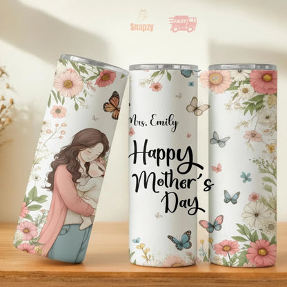 Personalized 20oz skinny tumbler – Personalized | personalization example | custom name available, dishwasher safe, doub