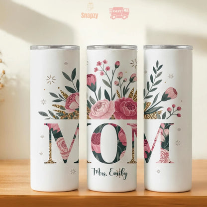 Personalized 20oz skinny tumbler – Personalized | hero view | custom name available, dishwasher safe, double-wall stainl