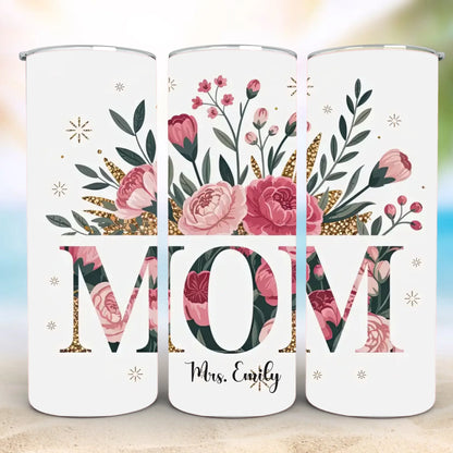 Personalized 20oz skinny tumbler – Personalized | personalization example | custom name available, dishwasher safe, doub