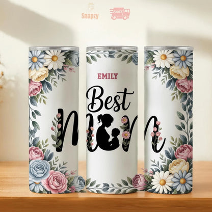 Personalized 20oz skinny tumbler – Personalized | hero view | custom name available, dishwasher safe, double-wall stainl