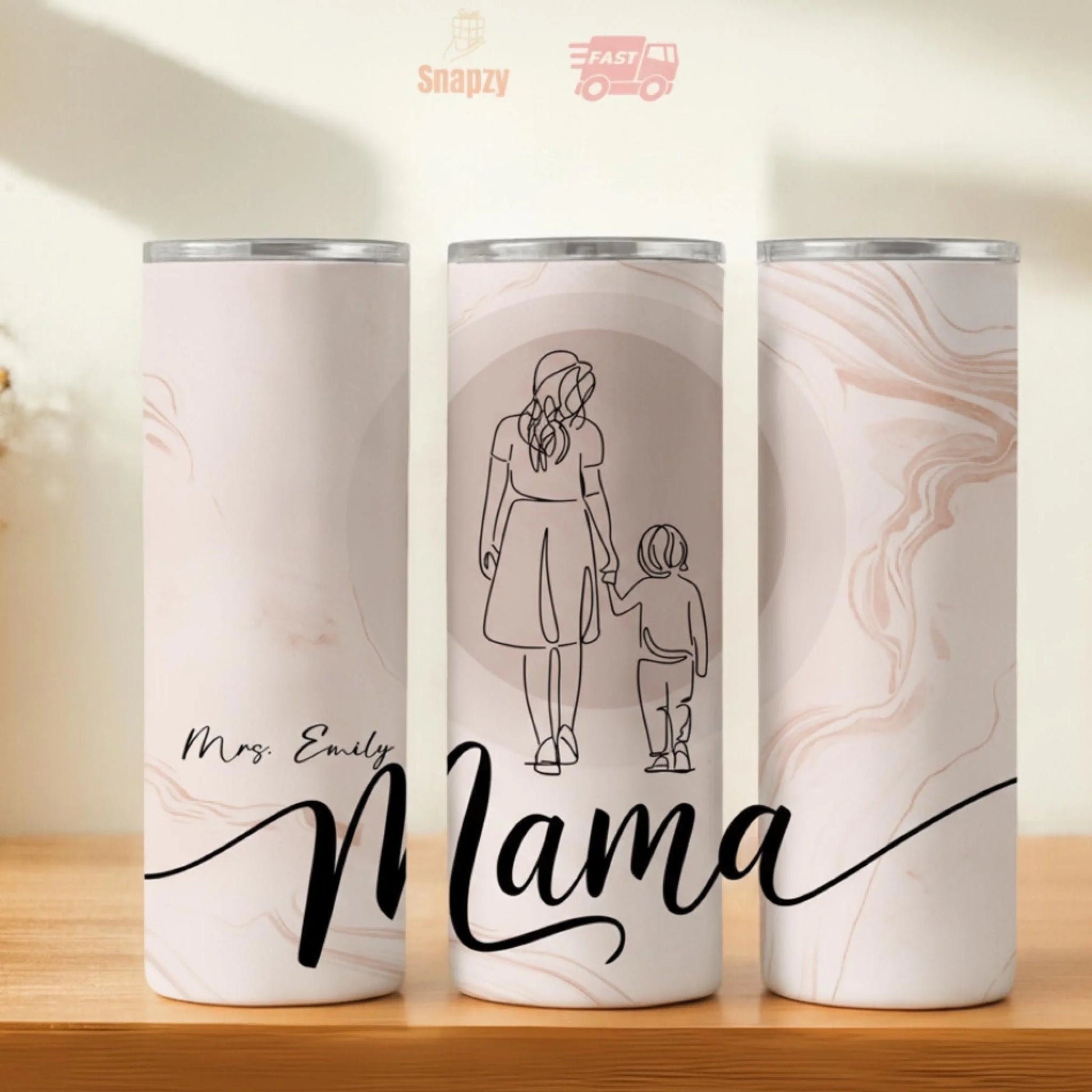 Personalized 20oz skinny tumbler – Personalized | hero view | custom name available, dishwasher safe, double-wall stainl