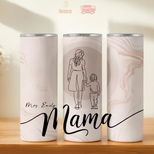 Personalized 20oz skinny tumbler – Personalized | hero view | custom name available, dishwasher safe, double-wall stainl