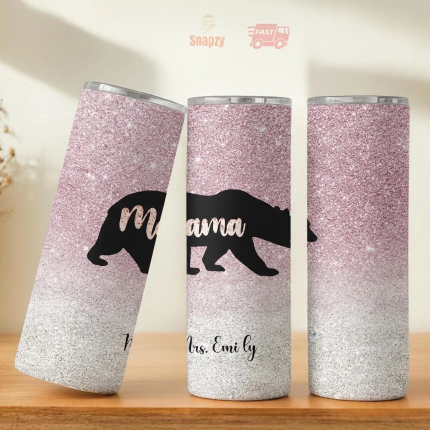 Personalized 20oz skinny tumbler – Personalized | detail view | custom name available, dishwasher safe, double-wall stai