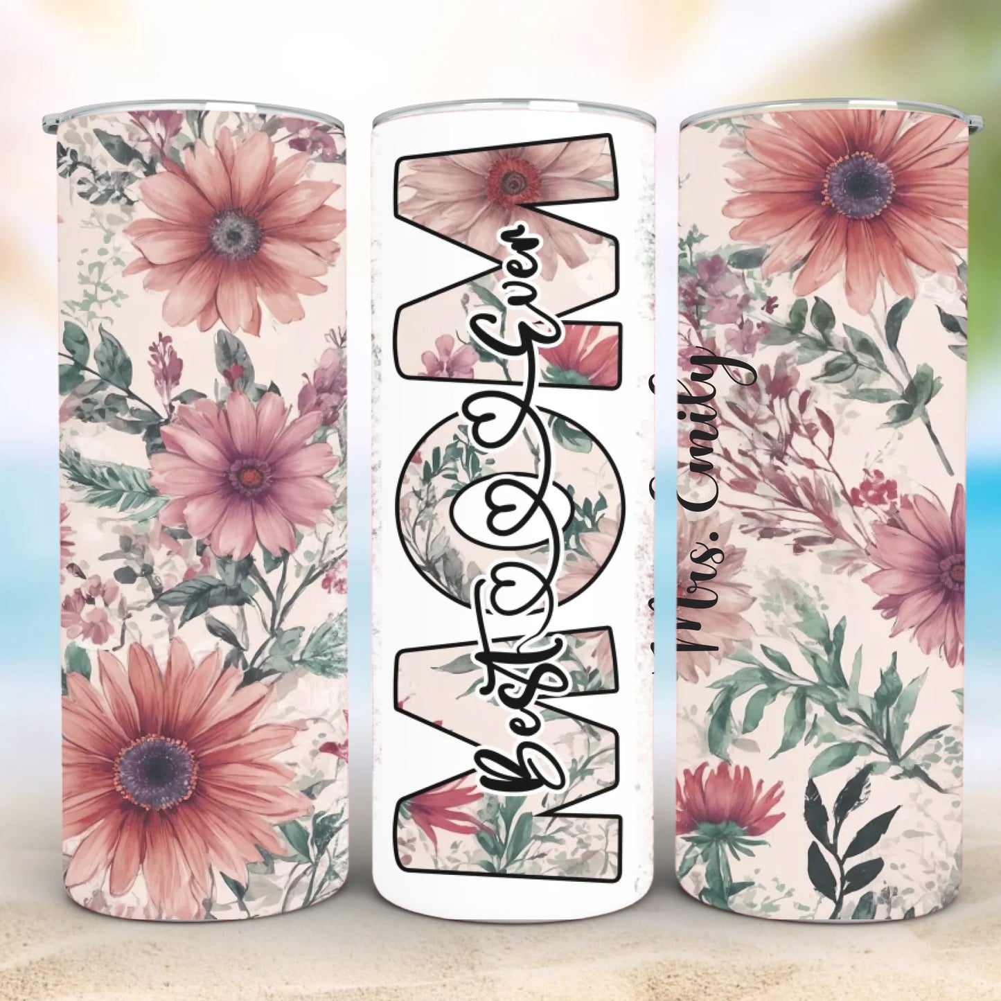 Personalized 20oz skinny tumbler – Personalized | detail view | custom name available, dishwasher safe, double-wall stai