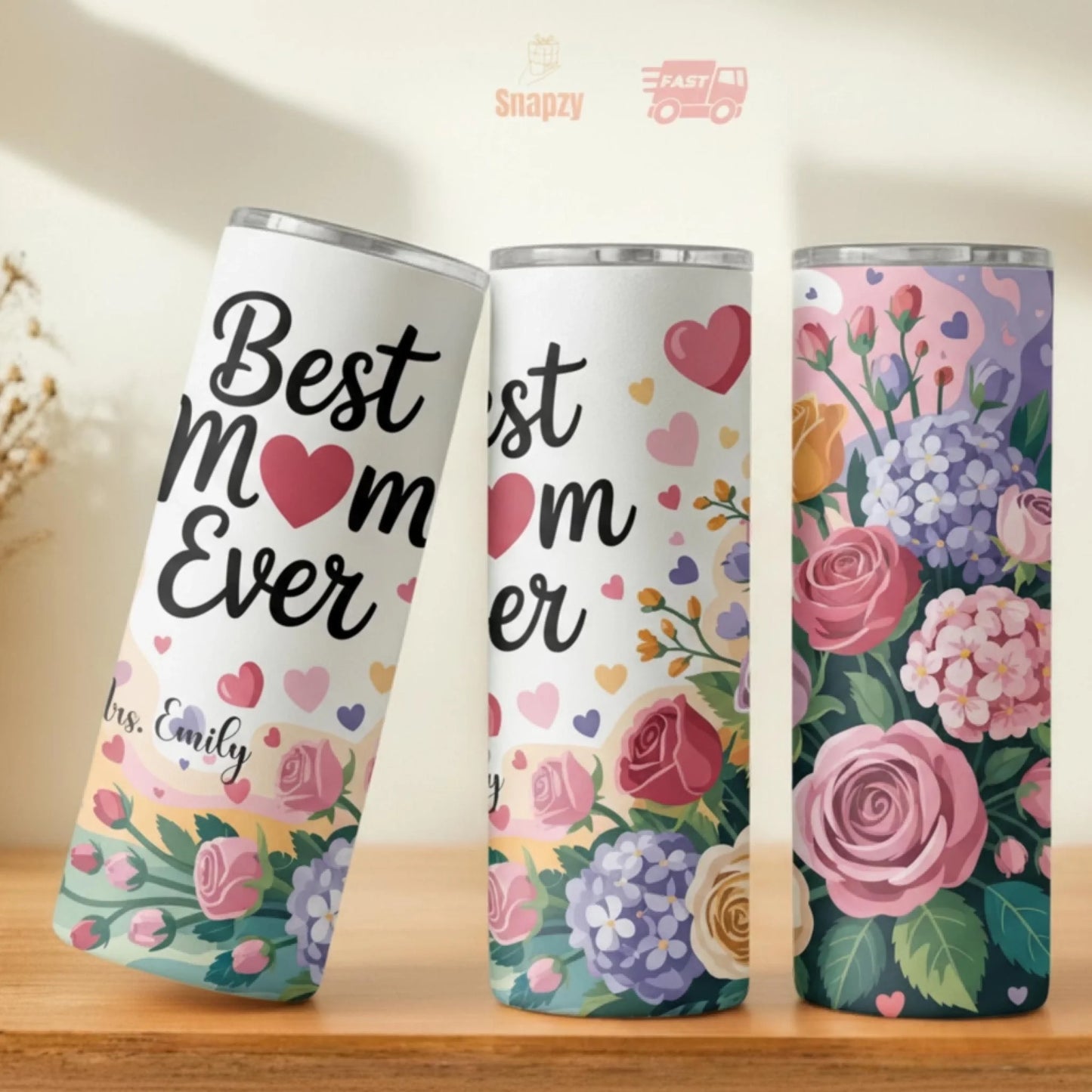 Personalized 20oz skinny tumbler – Personalized | personalization example | custom name available, dishwasher safe, doub
