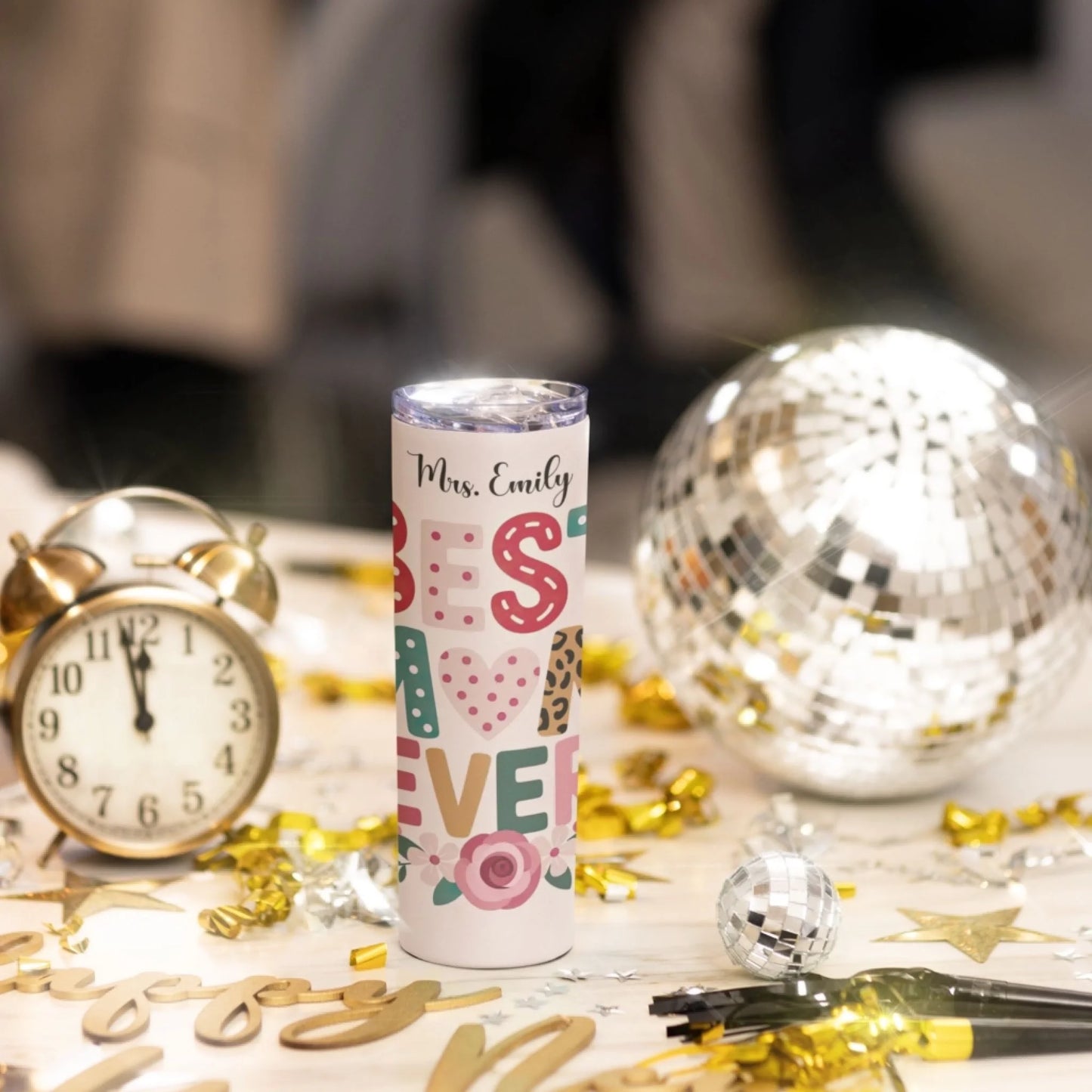 Personalized 20oz skinny tumbler – Personalized | personalization example | custom name available, dishwasher safe, doub