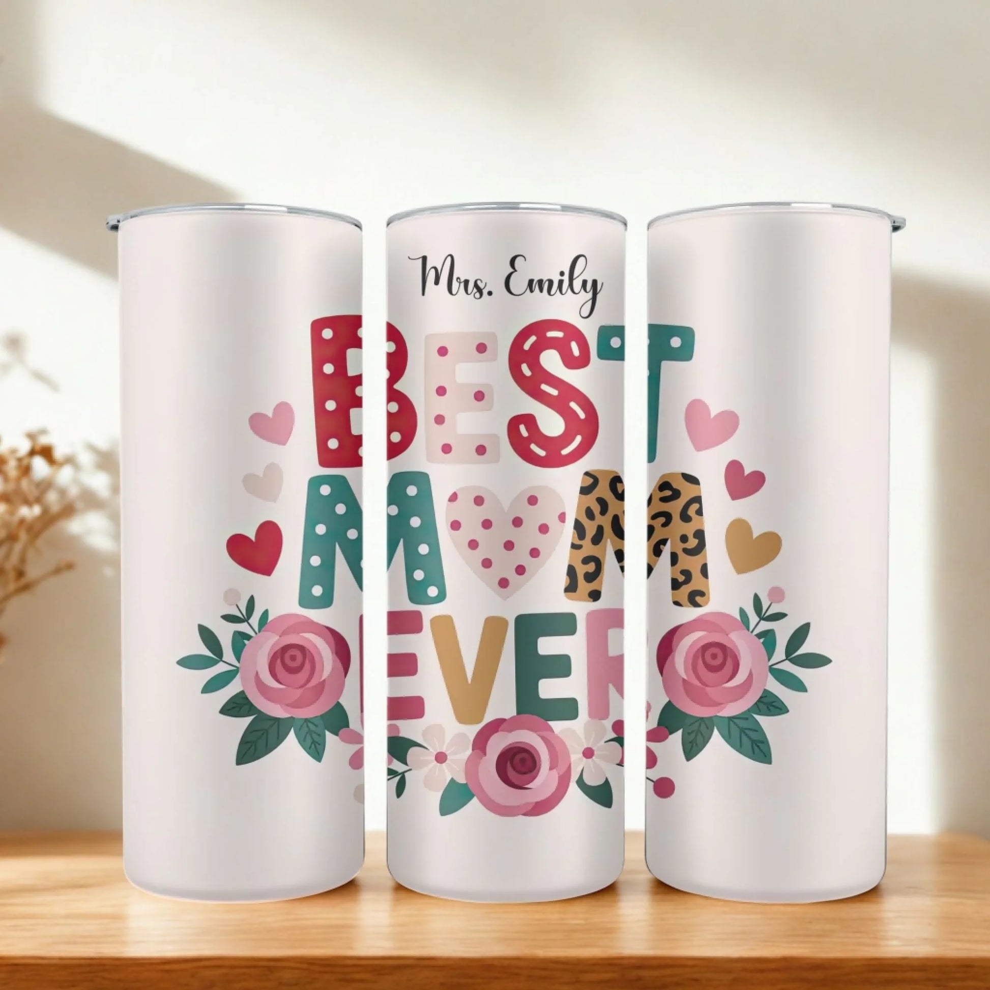 Personalized 20oz skinny tumbler – Personalized | lifestyle scene | custom name available, dishwasher safe, double-wall
