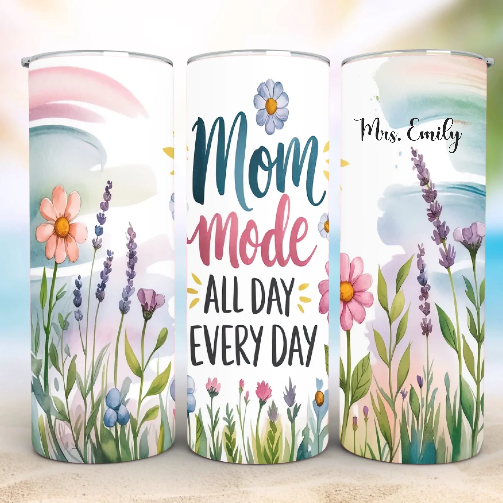 Personalized 20oz skinny tumbler – Personalized | detail view | custom name available, dishwasher safe, double-wall stai