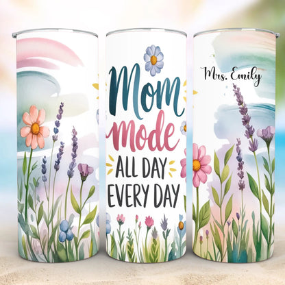 Personalized 20oz skinny tumbler – Personalized | detail view | custom name available, dishwasher safe, double-wall stai