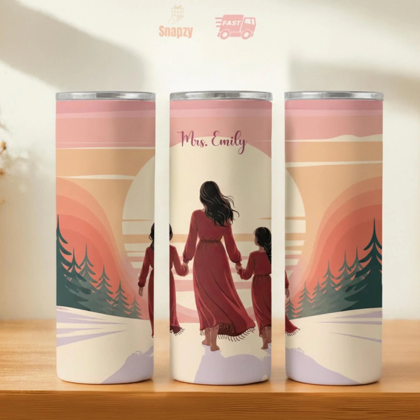 Personalized 20oz skinny tumbler – Personalized | hero view | custom name available, dishwasher safe, double-wall stainl