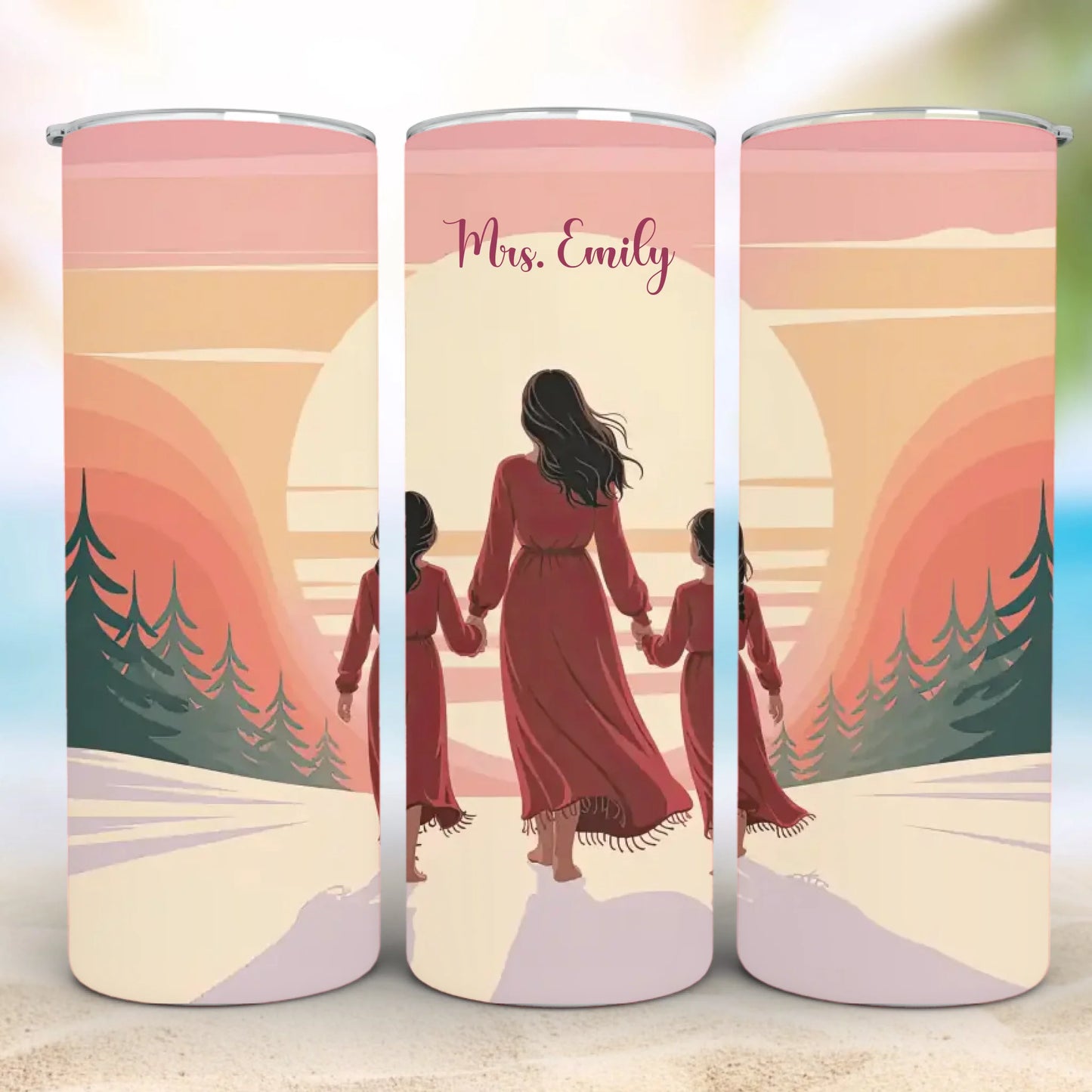 Personalized 20oz skinny tumbler – Personalized | detail view | custom name available, dishwasher safe, double-wall stai