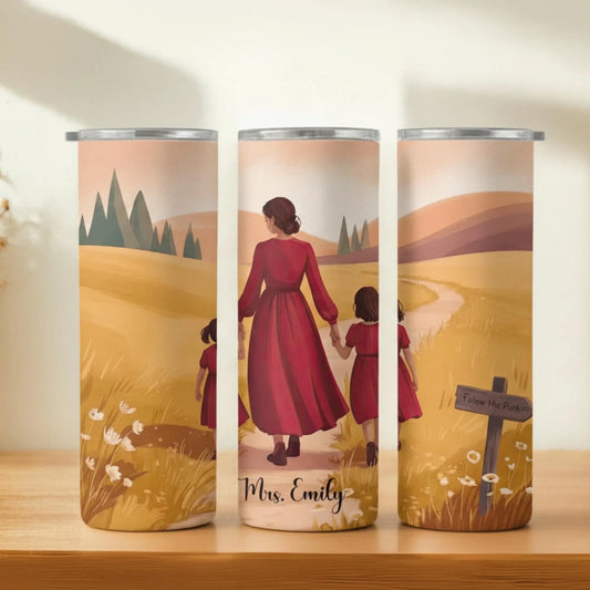 Personalized 20oz skinny tumbler – Personalized | hero view | custom name available, dishwasher safe, double-wall stainl