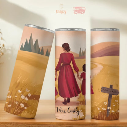 Personalized 20oz skinny tumbler – Personalized | personalization example | custom name available, dishwasher safe, doub