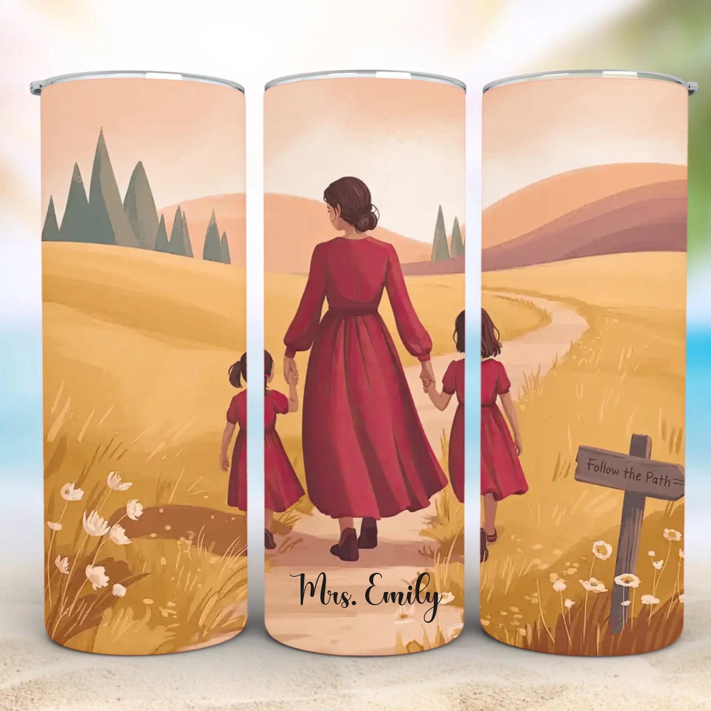 Personalized 20oz skinny tumbler – Personalized | detail view | custom name available, dishwasher safe, double-wall stai