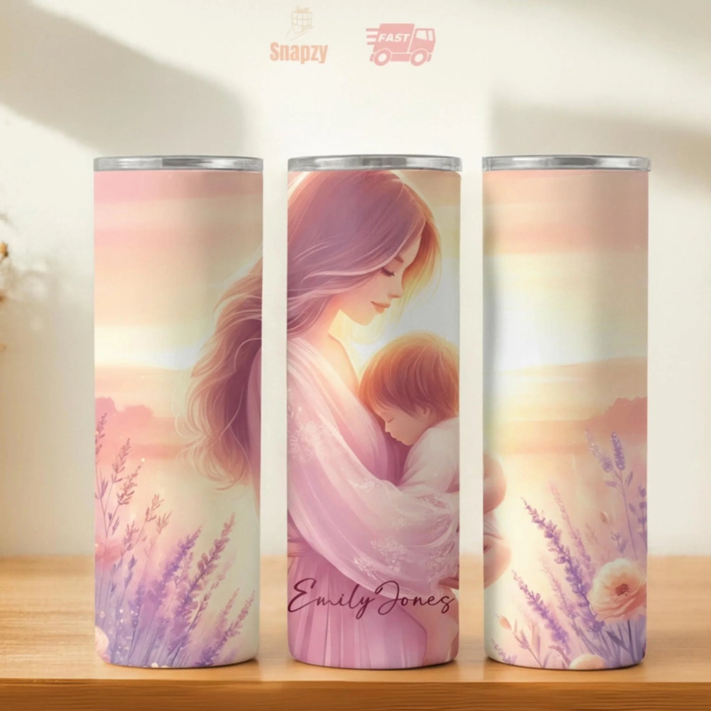 Personalized 20oz skinny tumbler – Personalized | hero view | custom name available, dishwasher safe, double-wall stainl