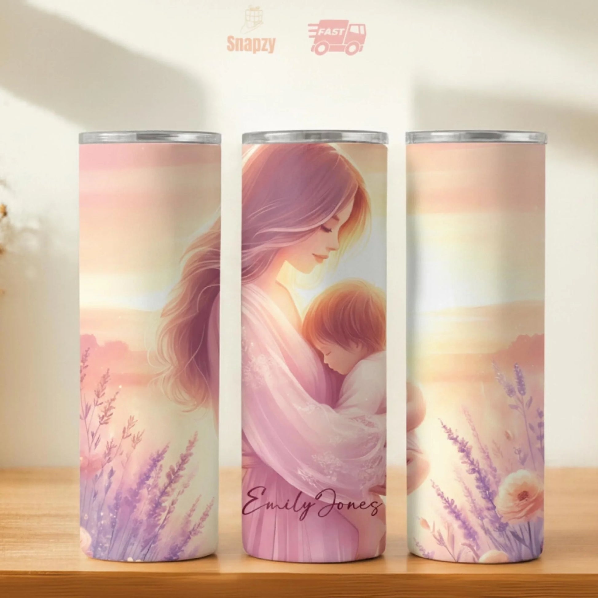 Personalized 20oz skinny tumbler – Personalized | hero view | custom name available, dishwasher safe, double-wall stainl