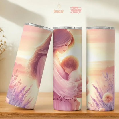 Personalized 20oz skinny tumbler – Personalized | personalization example | custom name available, dishwasher safe, doub