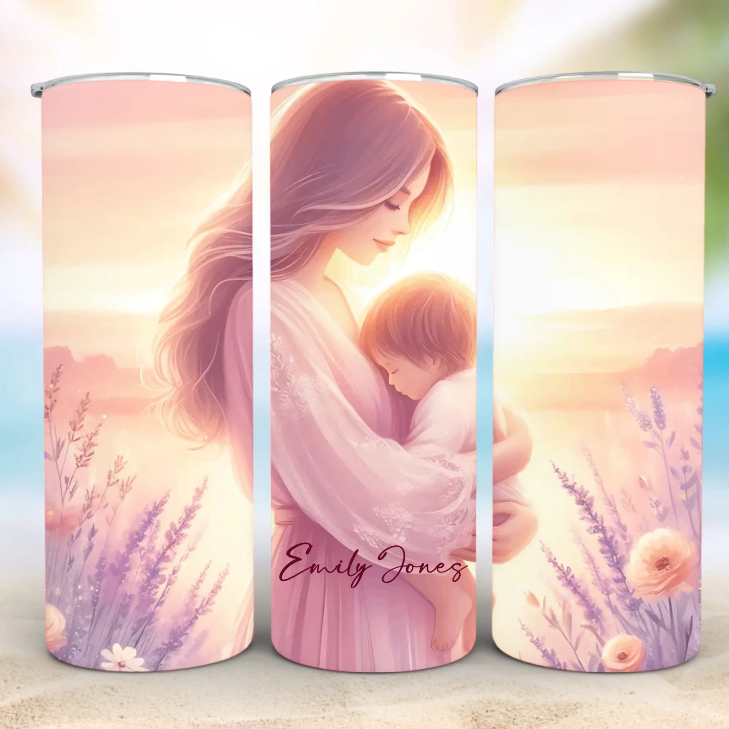 Personalized 20oz skinny tumbler – Personalized | detail view | custom name available, dishwasher safe, double-wall stai