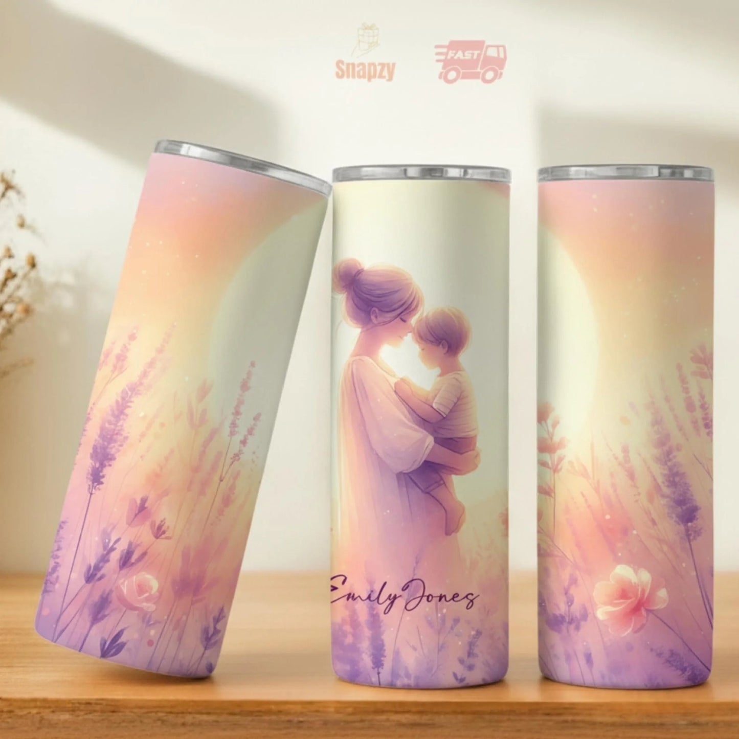 Personalized 20oz skinny tumbler – Personalized | personalization example | custom name available, dishwasher safe, doub
