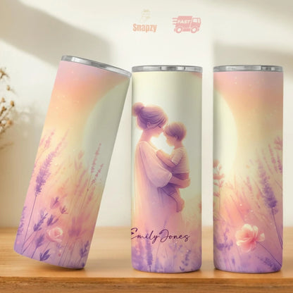 Personalized 20oz skinny tumbler – Personalized | personalization example | custom name available, dishwasher safe, doub