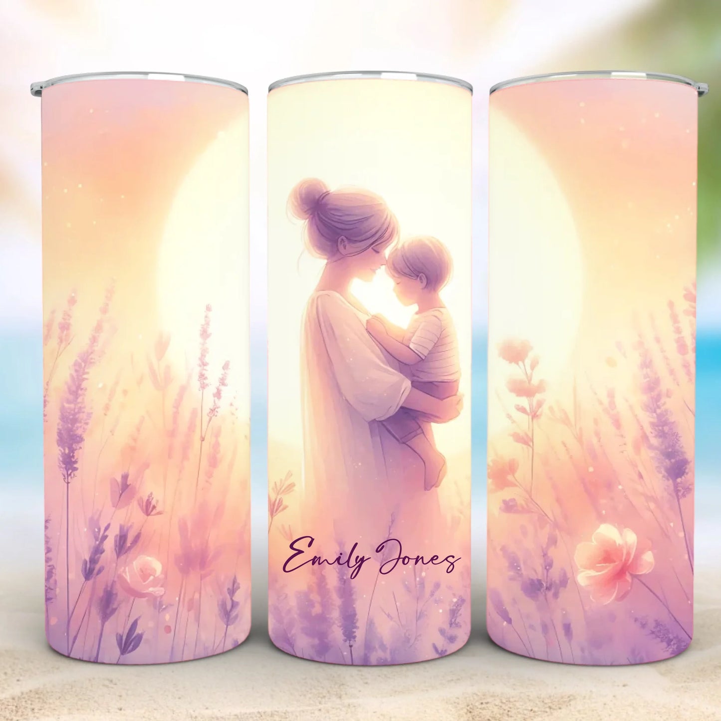 Personalized 20oz skinny tumbler – Personalized | detail view | custom name available, dishwasher safe, double-wall stai