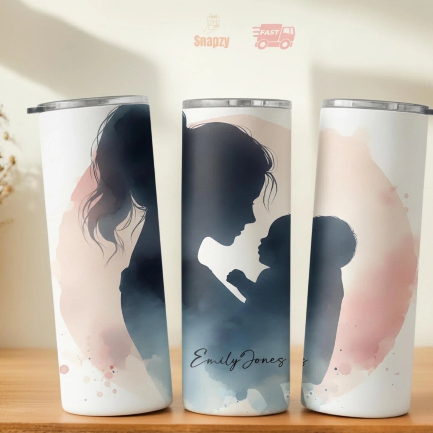 Personalized 20oz skinny tumbler – Personalized | personalization example | custom name available, dishwasher safe, doub