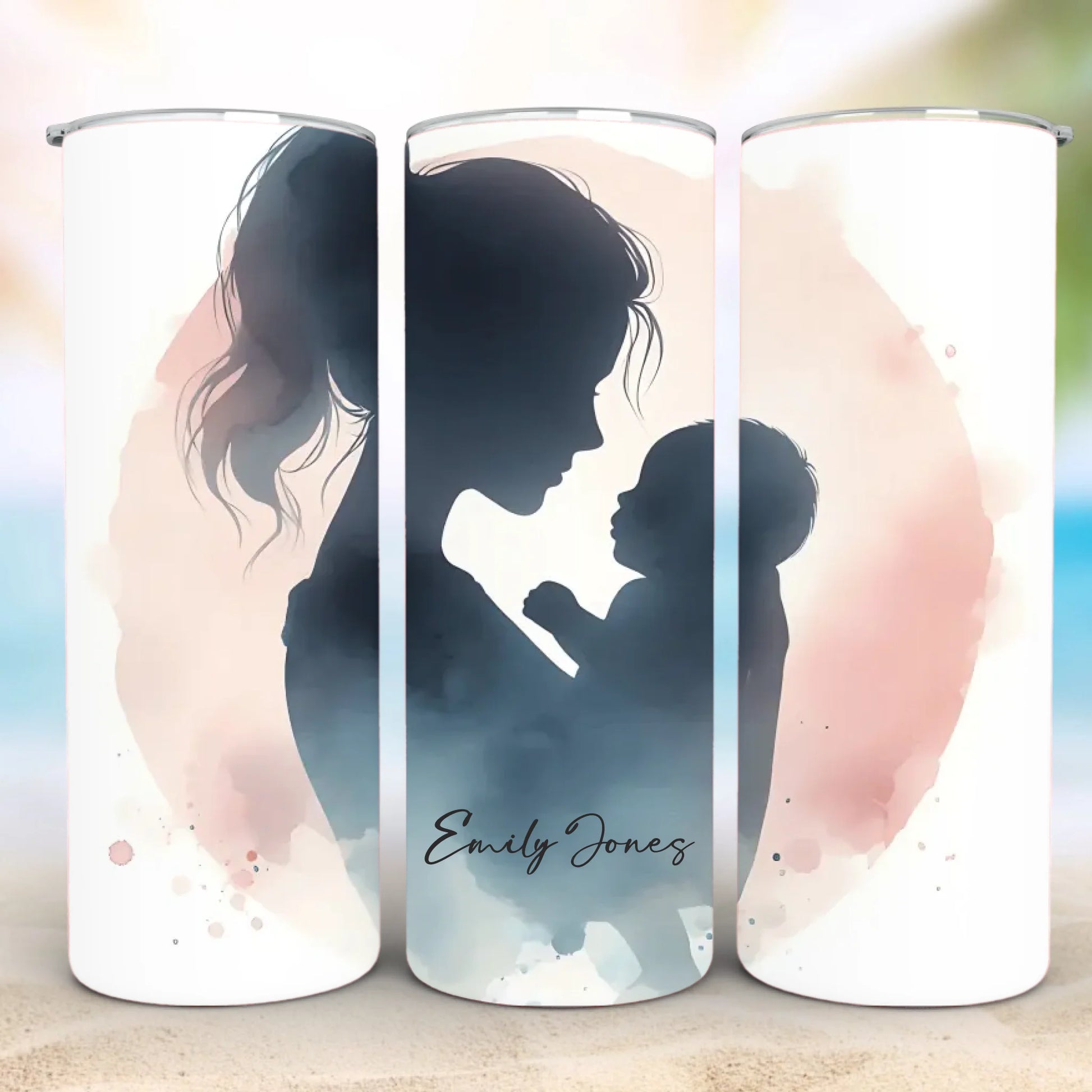 Personalized 20oz skinny tumbler – Personalized | detail view | custom name available, dishwasher safe, double-wall stai