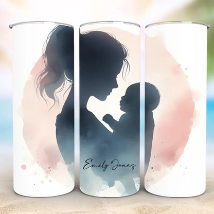 Personalized 20oz skinny tumbler – Personalized | detail view | custom name available, dishwasher safe, double-wall stai