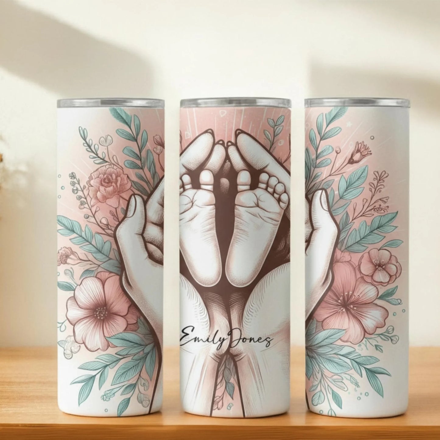 Personalized 20oz skinny tumbler – Personalized | hero view | custom name available, dishwasher safe, double-wall stainl