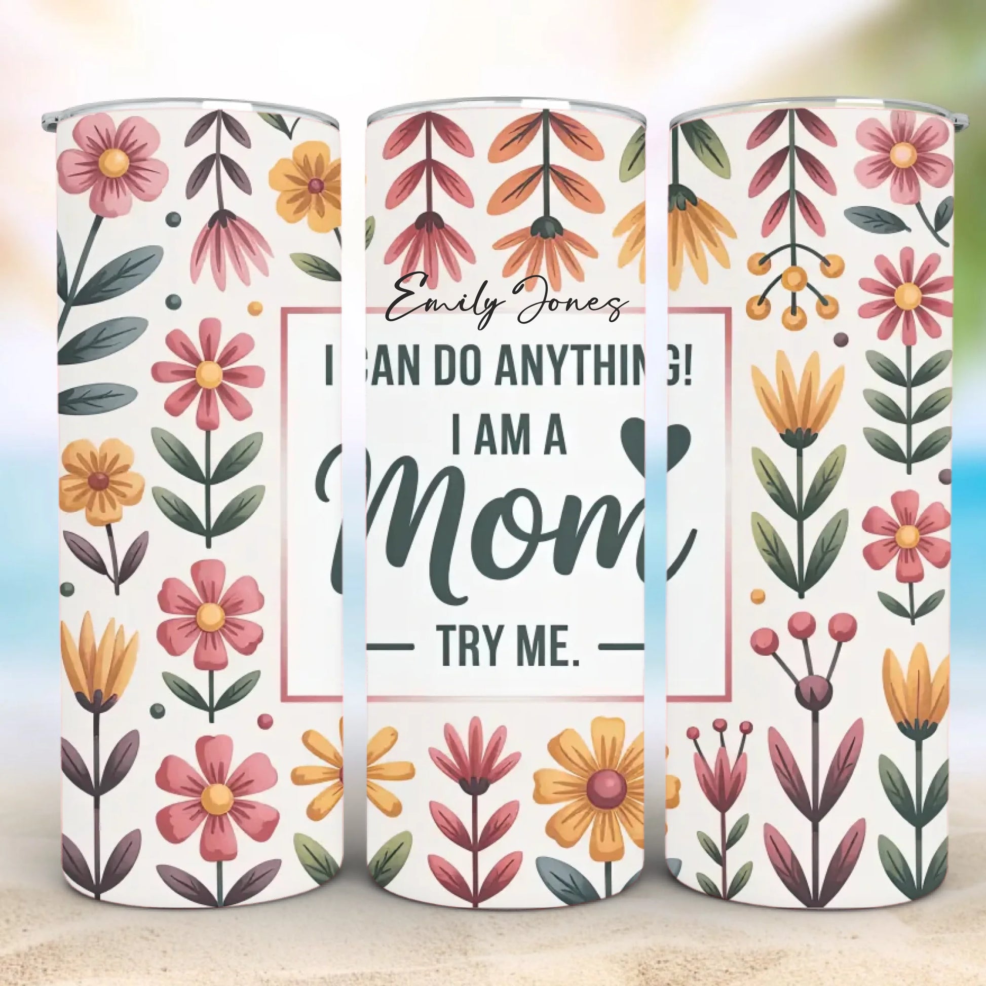 Personalized 20oz skinny tumbler – Personalized | detail view | custom name available, dishwasher safe, double-wall stai