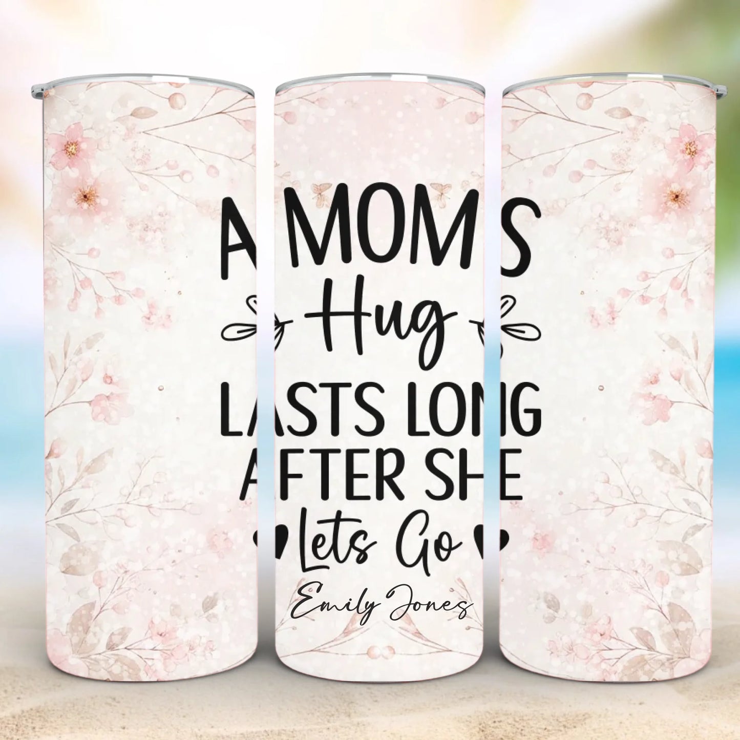 Personalized 20oz skinny tumbler – Personalized | detail view | custom name available, dishwasher safe, double-wall stai