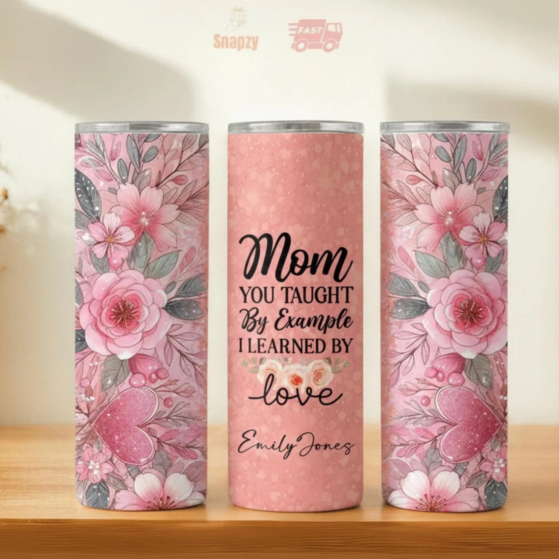 Personalized 20oz skinny tumbler – Personalized | hero view | custom name available, dishwasher safe, double-wall stainl