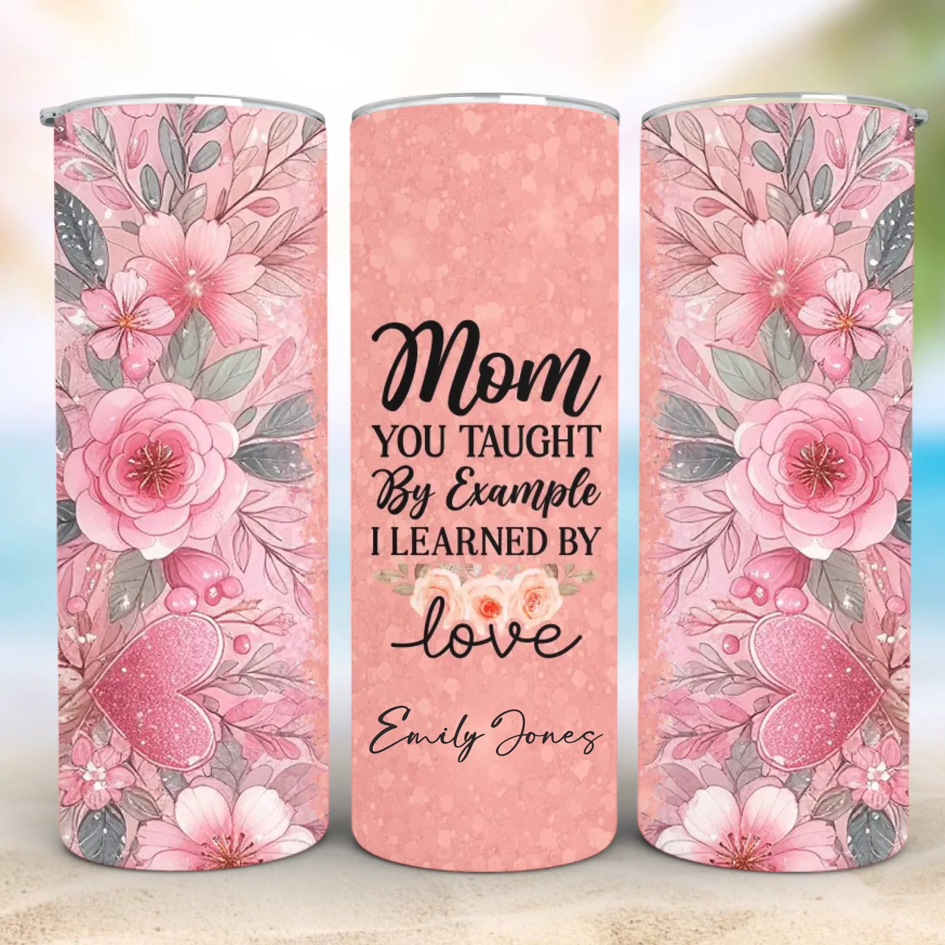 Personalized 20oz skinny tumbler – Personalized | detail view | custom name available, dishwasher safe, double-wall stai