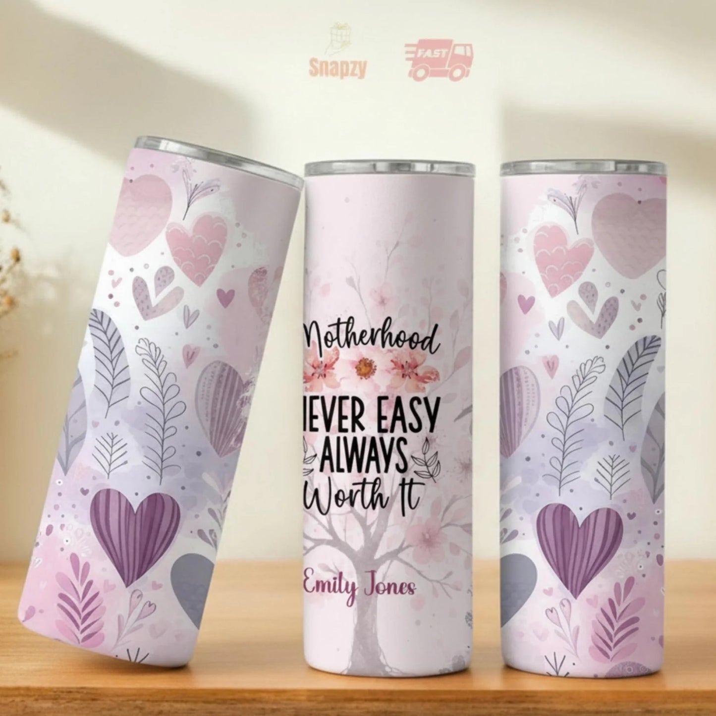 Personalized 20oz skinny tumbler – Personalized | personalization example | custom name available, dishwasher safe, doub